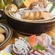 あん肝、牡蠣、朝どれ鮮魚の盛り合わせを温かい鍋でご堪能下さい