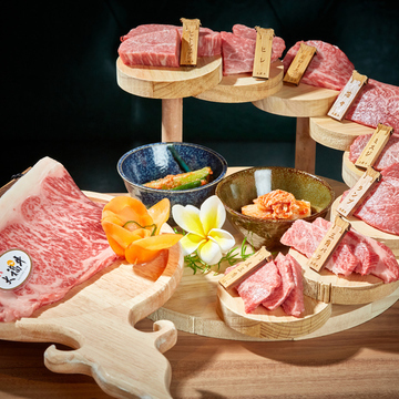 希少な大福牛のさまざまな部位を味わい尽くす『35000円コース』