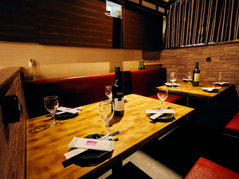 ゆったりとくつろげる個室